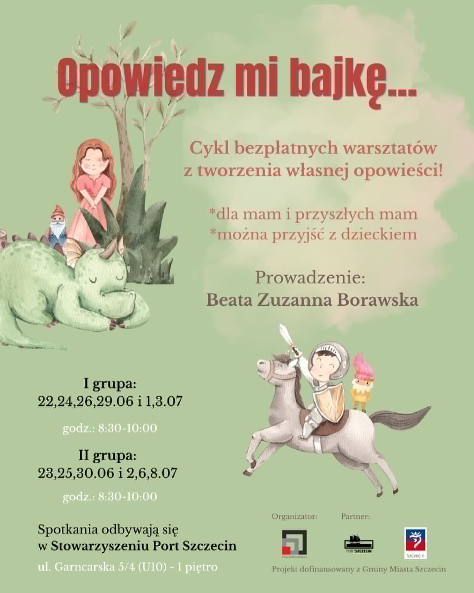 Opowiedz mi bajkę – bezpłatny cykl warsztatów z tkania opowieści dla przyszłych i obecnych mam z dziećmi